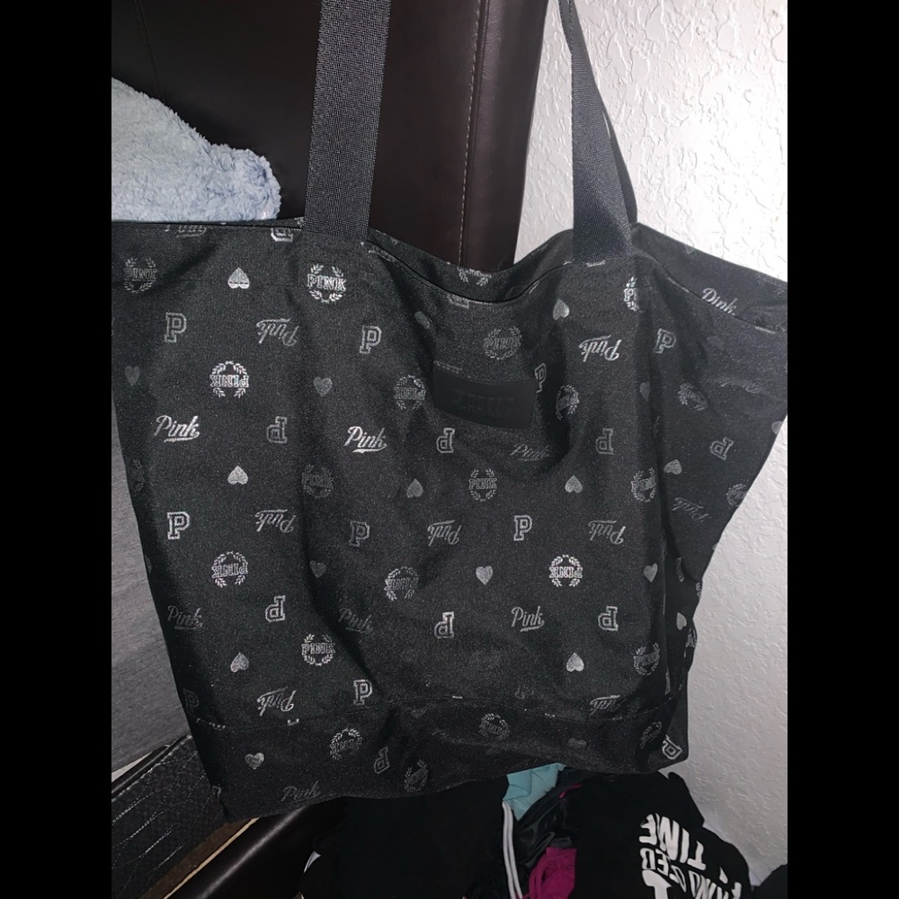 Pink black bag